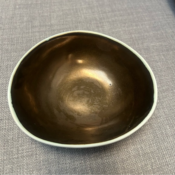 CRATE and BARREL Lux Bronze Stoneware Bowl #1111258 - Picture 2 of 15